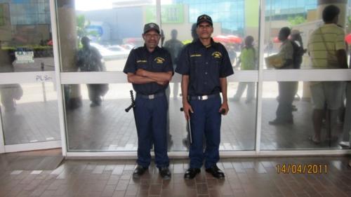 Wapco Security guards on duty.