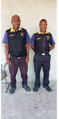 Wapco Security guards on duty